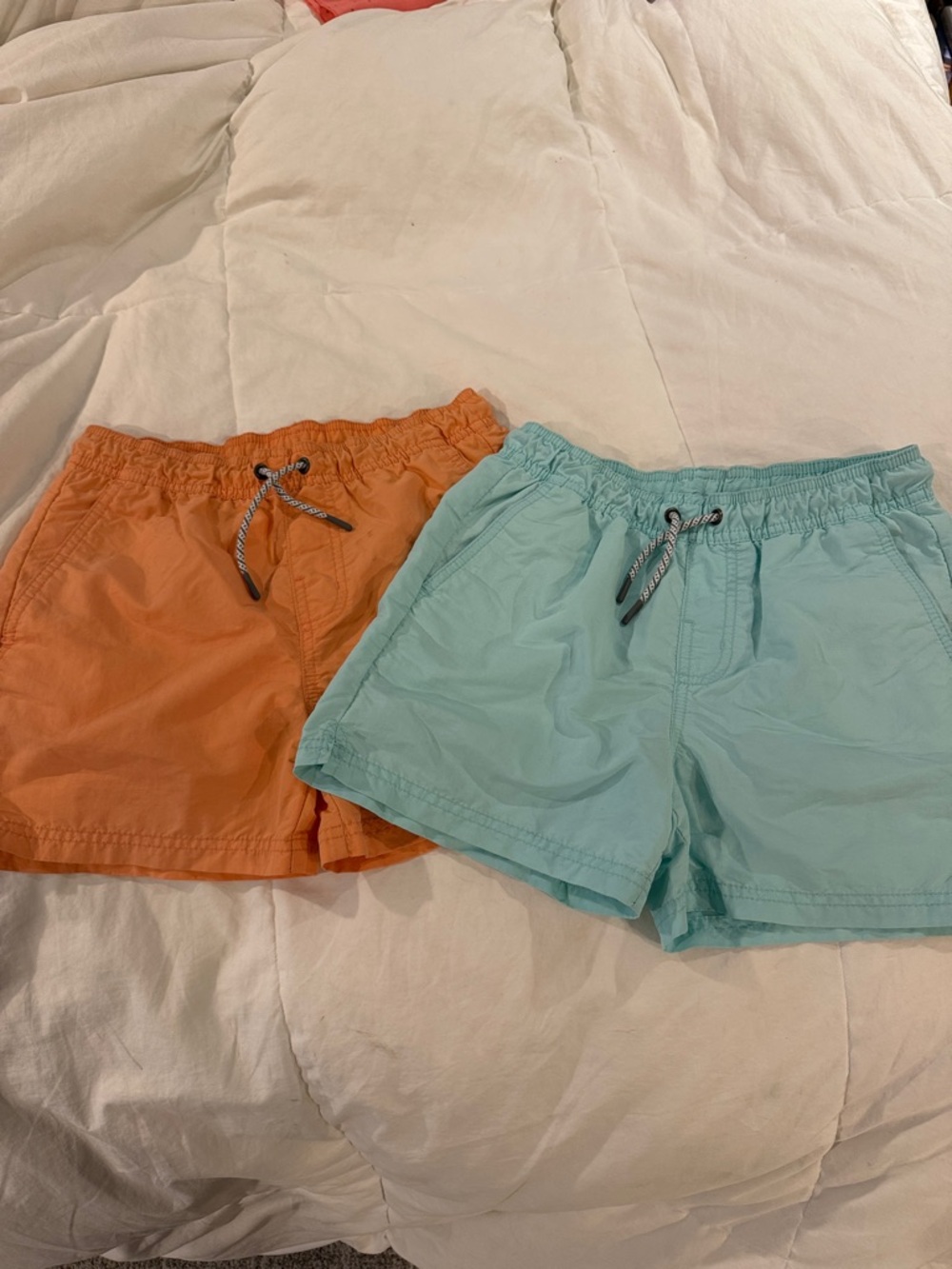 art class Orange & Teal Mesh Lined Drawstring Shorts